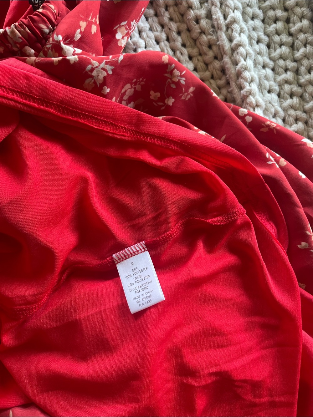 Henly Red Floral Tiered Maxi Skirt - Picture 6 of 6